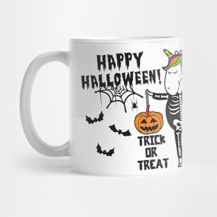 Happy Halloween Unicorn Funny Trick Or Treat Mug